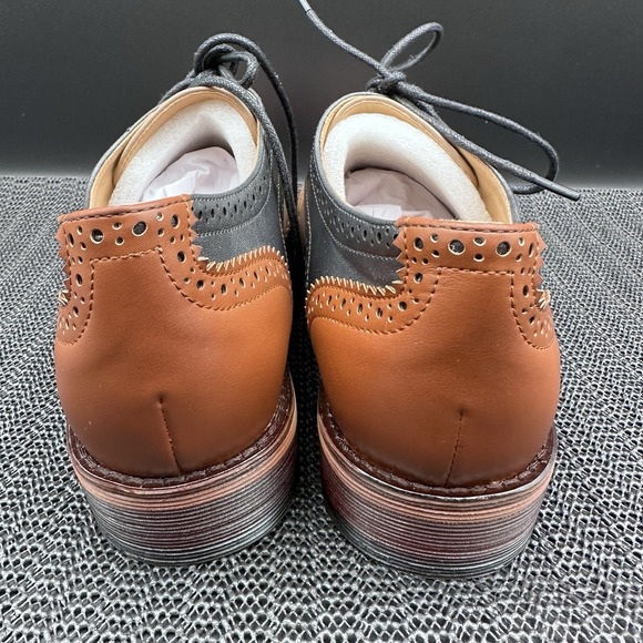 Giovanni Style Two-Toned Brown/Frey Wing-Tip Men\'s Size 8 main image 10